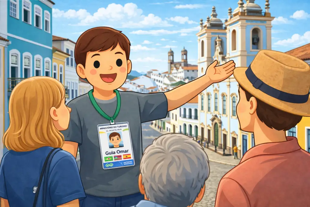 Guia de Turismo Regional Guiando no Centro Histórico