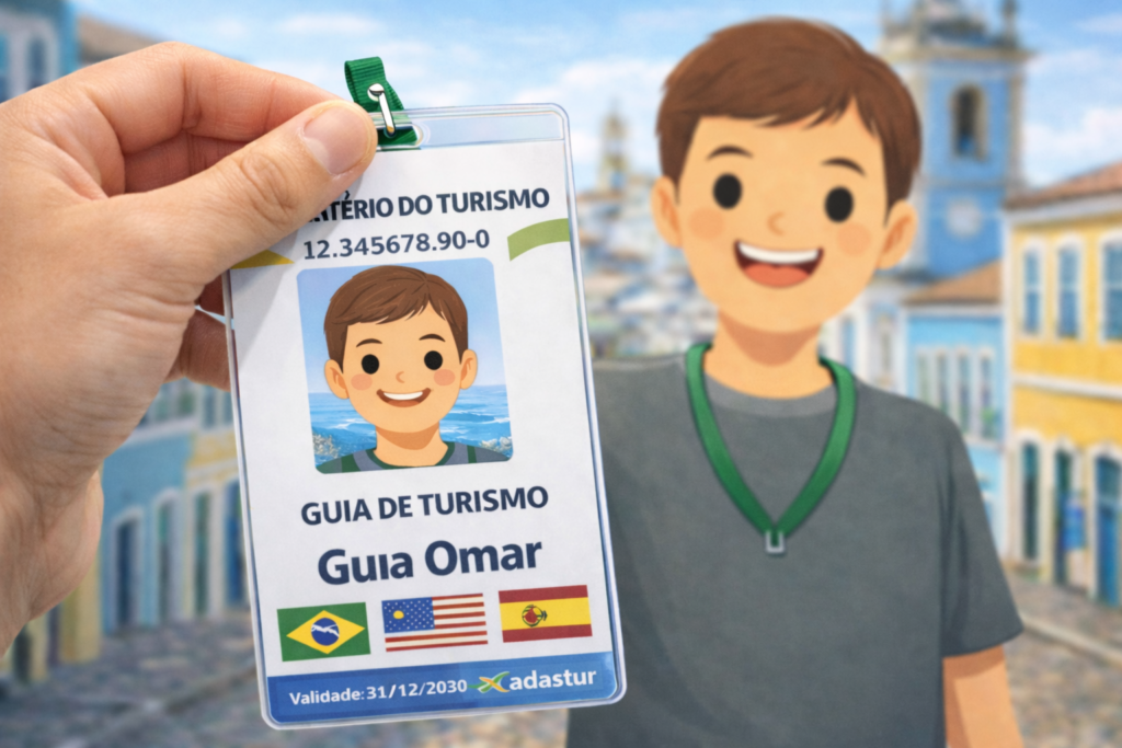Crachá de Guia de Turismo Cadastur