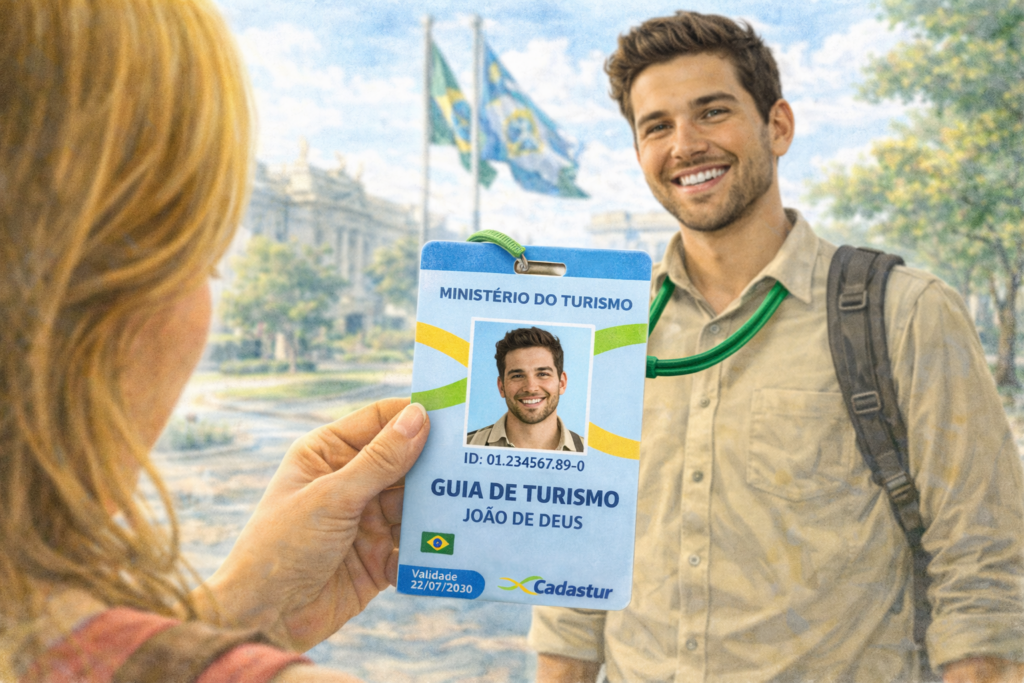 Como identificar um Guia de Turismo