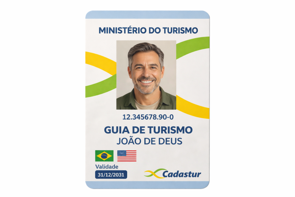 Crachá de Guia de Turismo Internacional