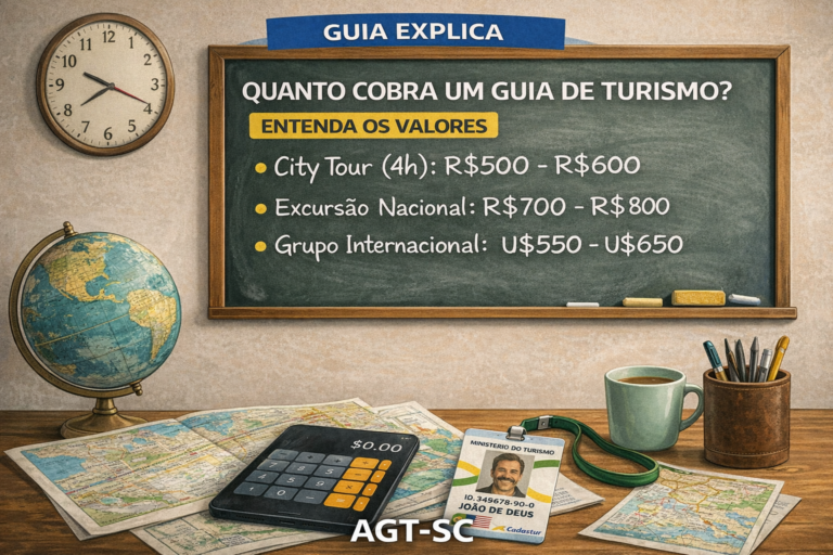 QUANTO COBRA UM GUIA DE TURISMO? ENTENDA OS VALORES
